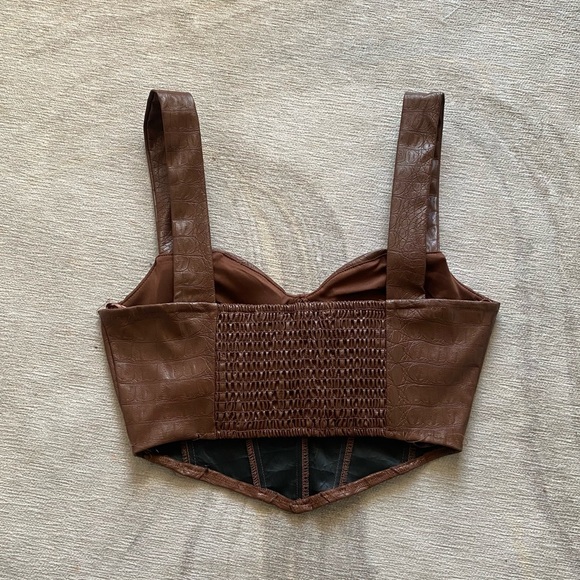 Leather Corset NWOT - Picture 2 of 4